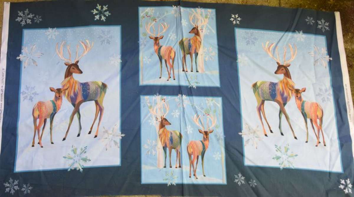 First Frost Deer Panel