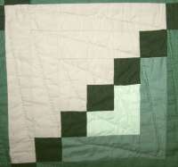 Log Cabin Quilt groß